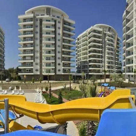 Апартаменты Alanya, Avsallar'da Su Kaydirakli Site Icinde Kiralik Daire Алания